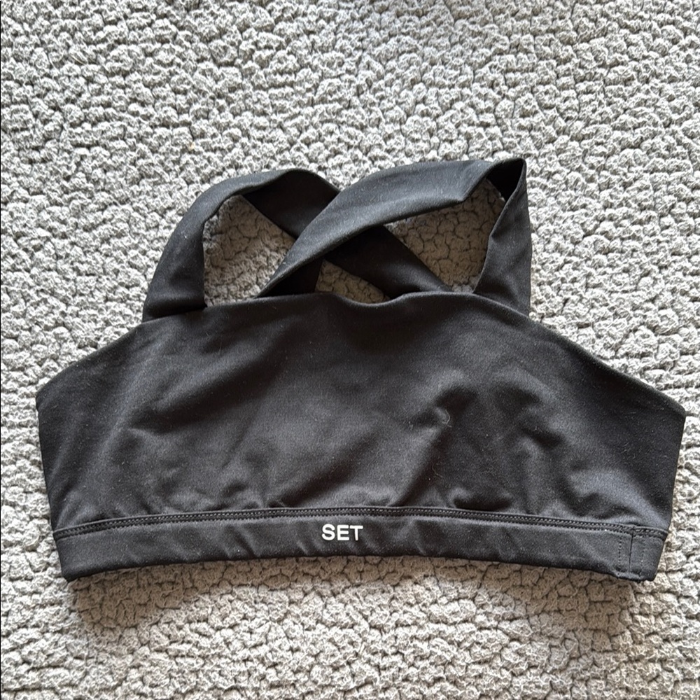 SET Active Black Sports Bra